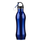 gourde inox simple paroi bleu