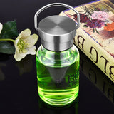 Gourde en verre bouchon inox 350ml