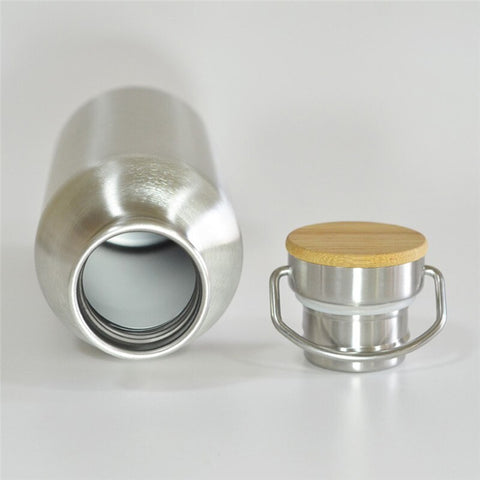 Gourde 100% inox et bambou