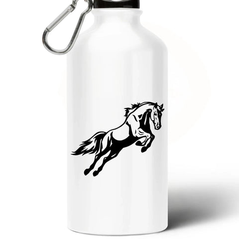 Gourde en aluminium motif cheval