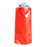 Gourde pliable sans BPA rouge