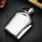 Flasque alcool inox brut