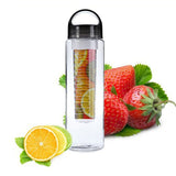 Gourde infuseur de fruits noire