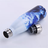 Gourde motif montagne (inox)