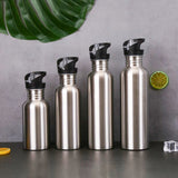 Gourde acier inoxydable simple paroi avec paille