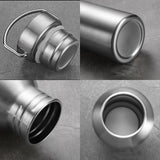 Gourde inox simple paroi avec paille