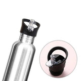 Gourde inox simple paroi avec pipette