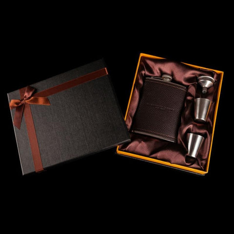 Coffret flasque à whisky