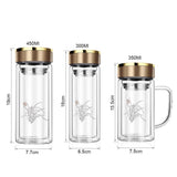 Thermos en verre double paroi