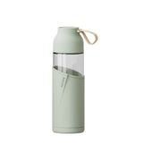 Jolie gourde en verre verte