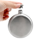 Flasque ronde en acier inoxydable